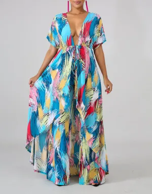Color Streaks Maxi Set