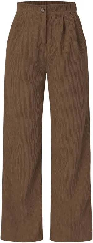 Corduroy Pants for Women Vintage High Waisted Wide Leg Bell Bottom Pants Loose Comfort Casual Trousers with Pockets
