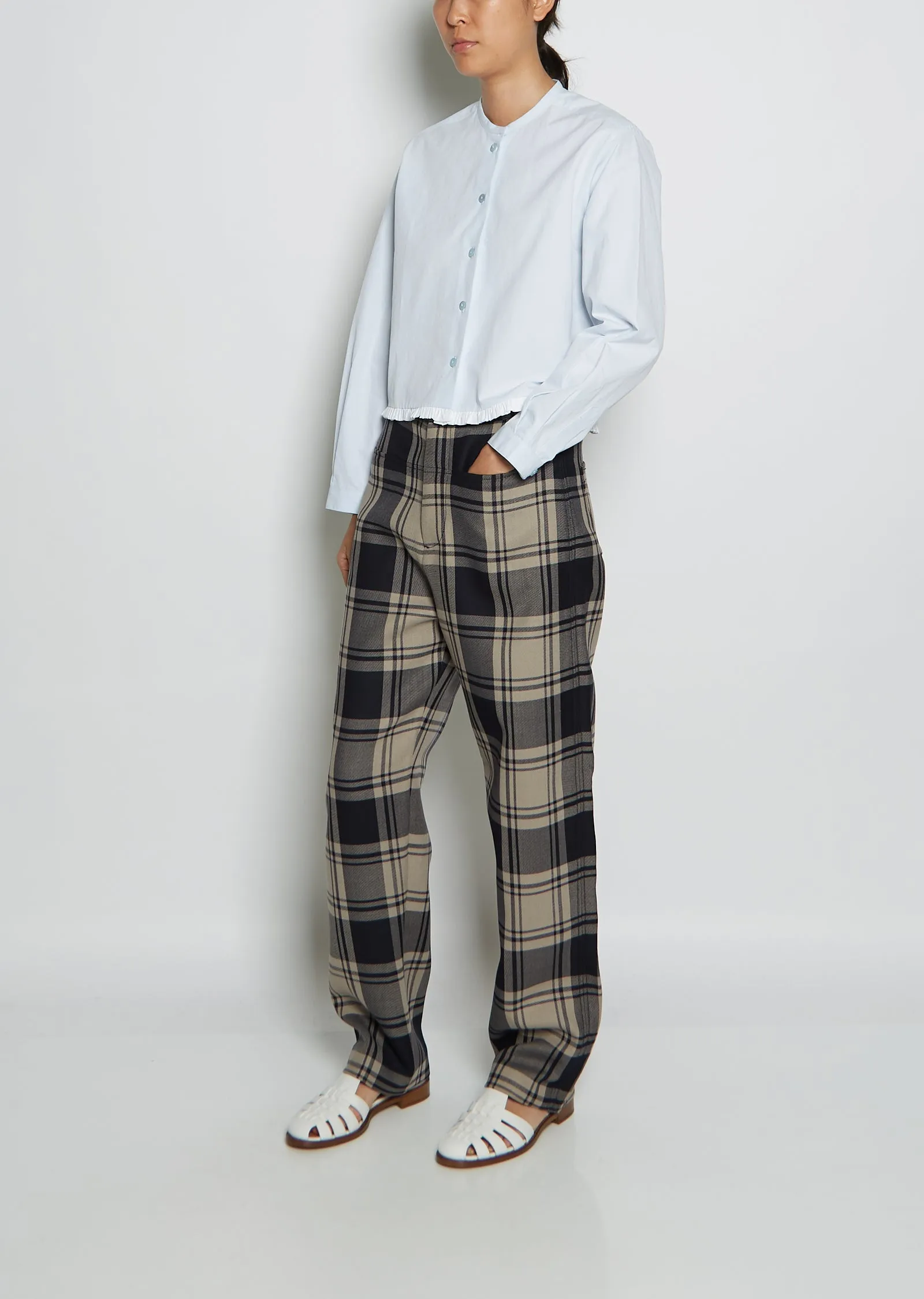 Cropped Cotton Shirt