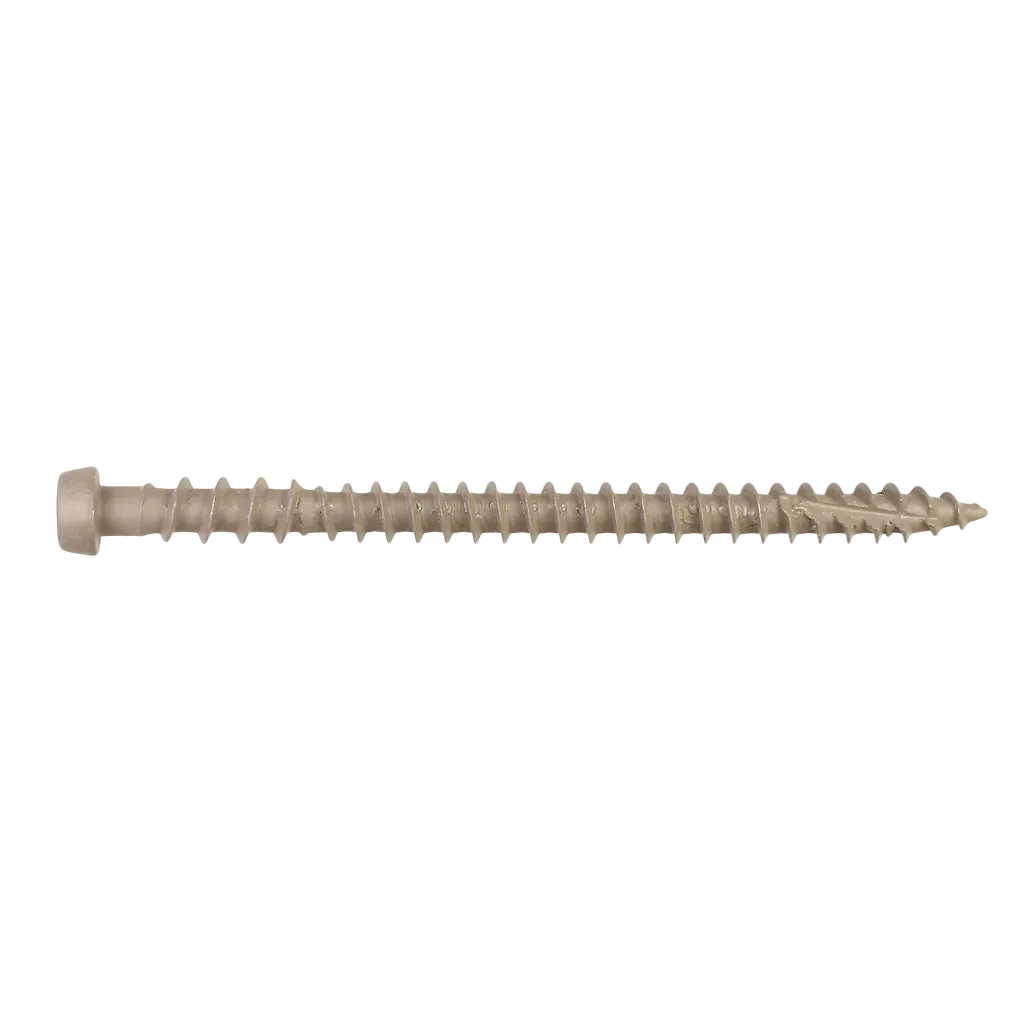 Deck-Drive DCU COMPOSITE Screw - #10 x 2-3/4 in. T20, Quik Guard®, Gray 01 (350-Qty)
