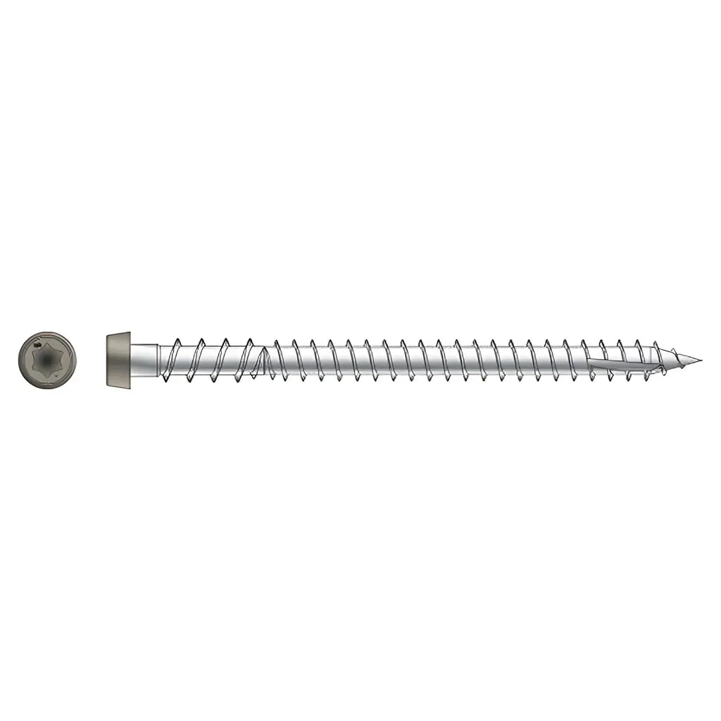 Deck-Drive DCU COMPOSITE Screw - #10 x 2-3/4 in. T20, Type 316, Gray 01 (350-Qty)