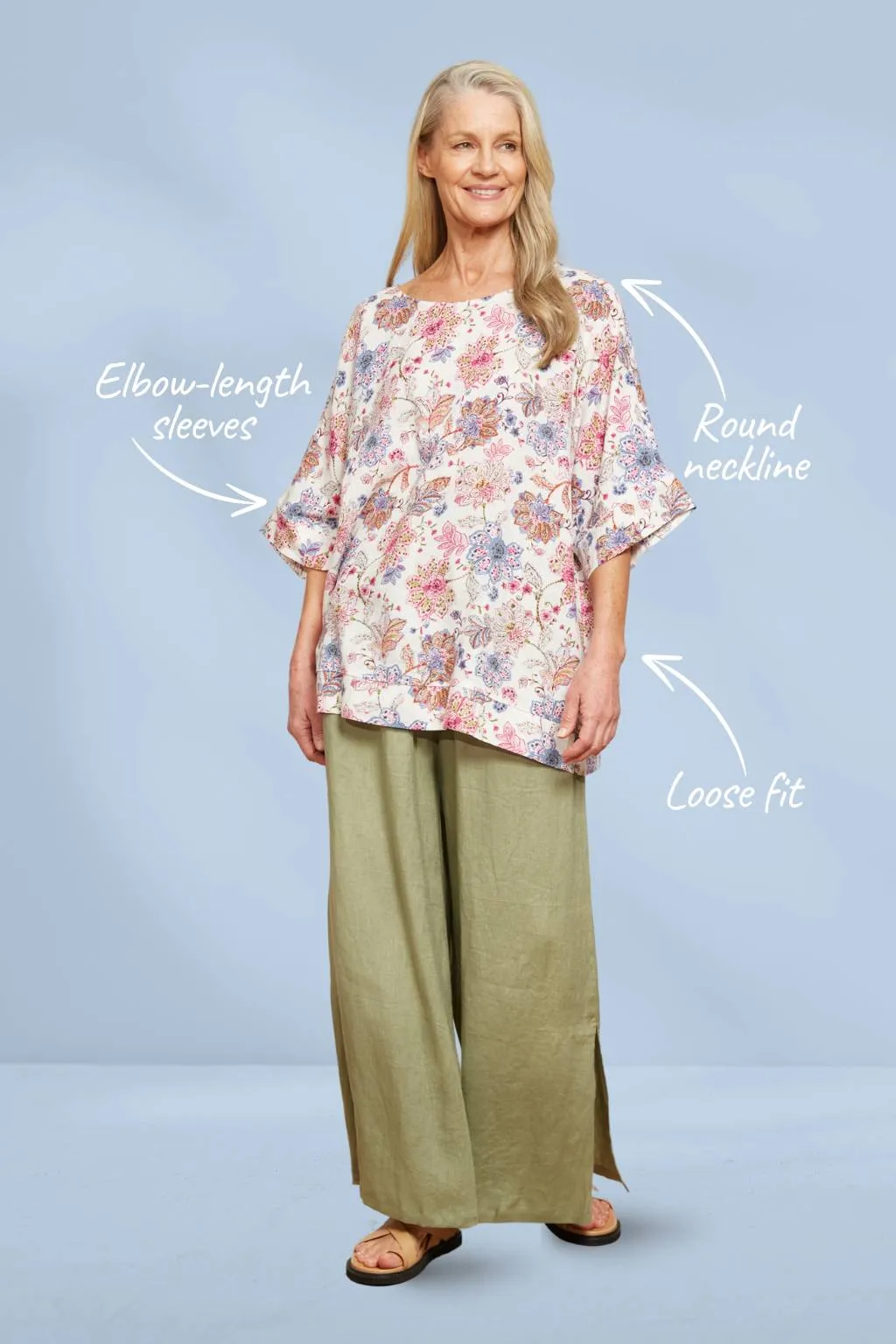 Eb and Ive Seraphic Relaxed Top Paisley