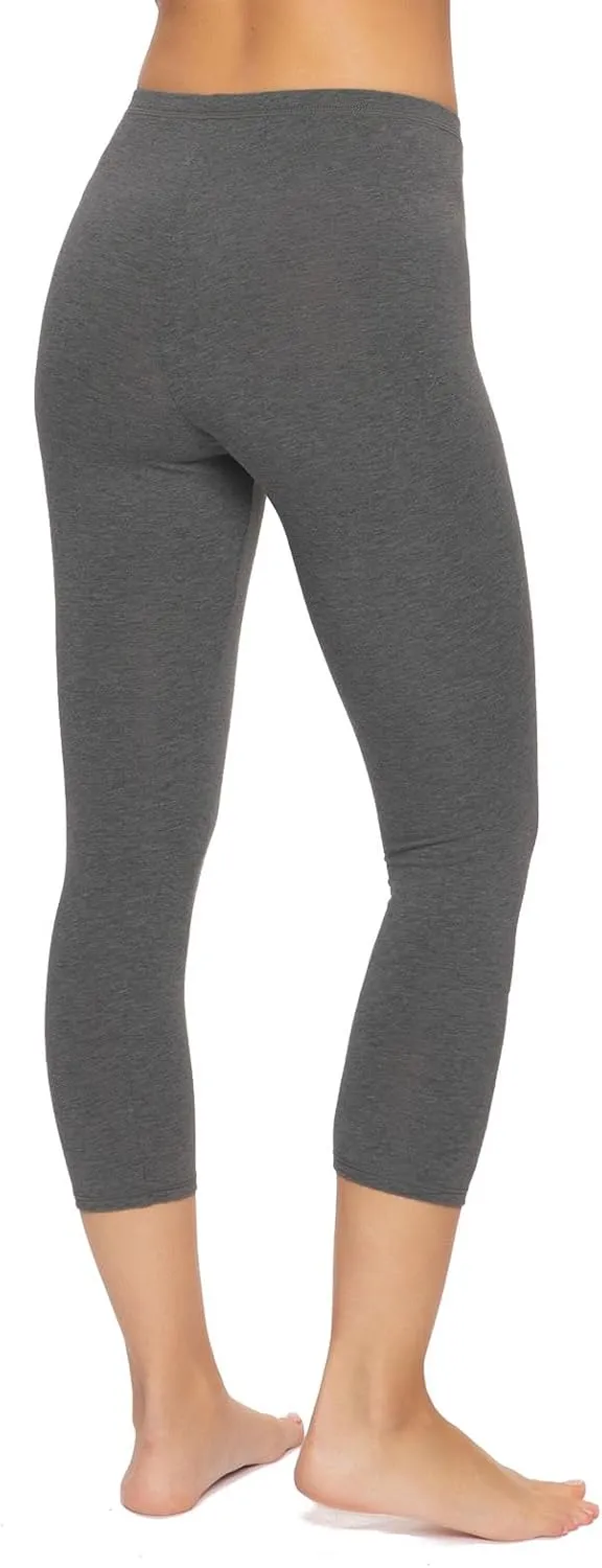 Felina - Velvety Soft Capri Legging 2-Pack - Women's Capri Leggings for Workout and Lounge, Soft Capri Yoga Pants