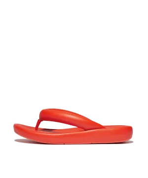 Fitflop IQushion D-Luxe x Roksanda Padded leather Flip Flops Tangerine