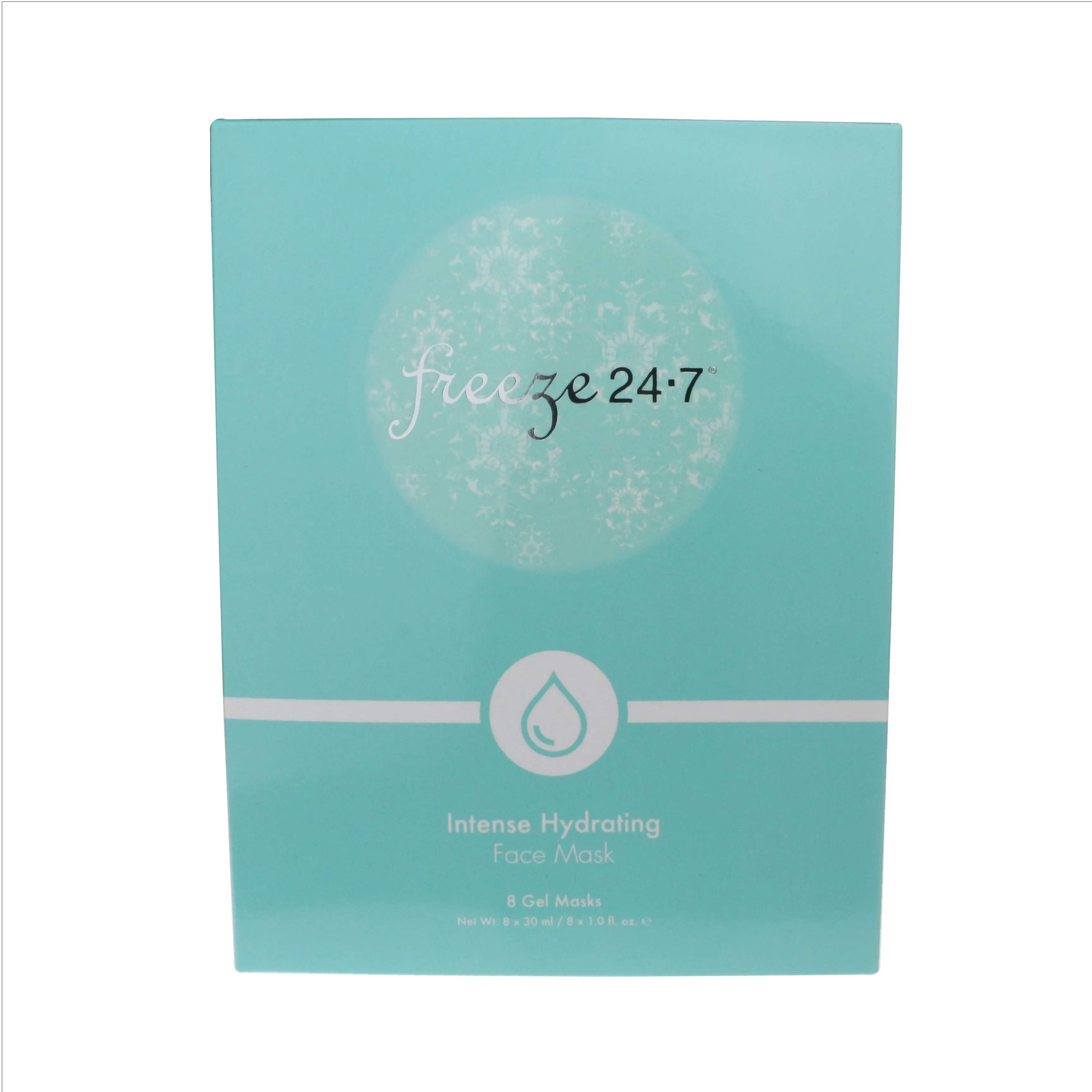 Freeze 24.7 Intense Hydrating Face Mask (8 Gel Masks) 1oz/30ml New In Box