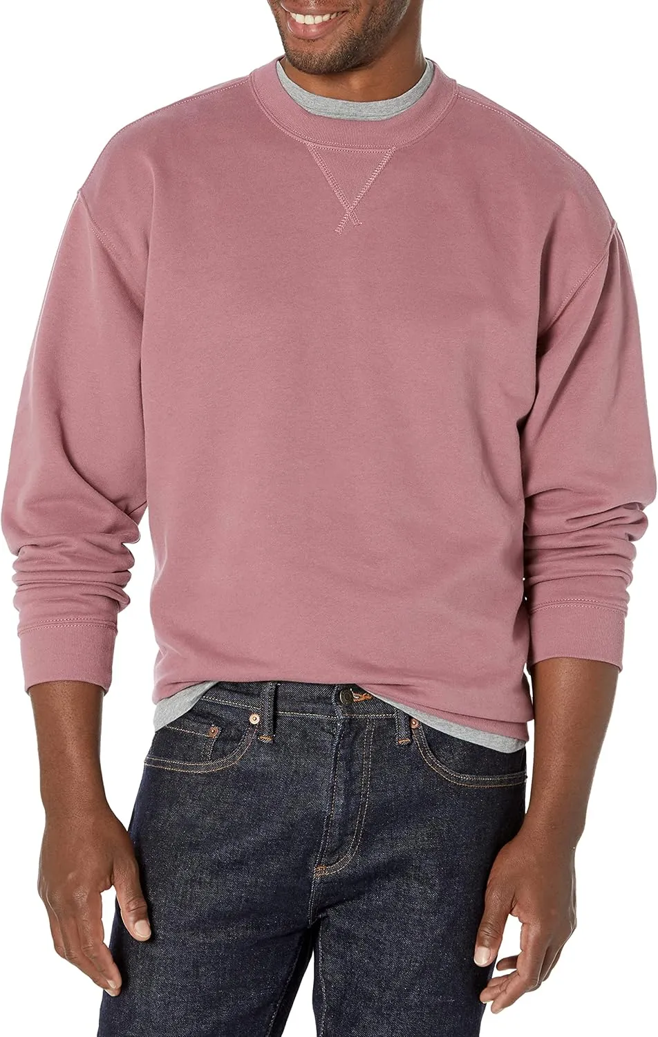 GAP Men's Vintage Soft Drop Shoulder Crew Sweatshirt