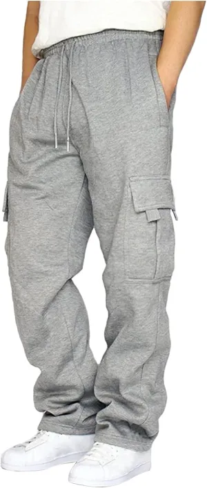 GIERIDUC Cargo Pants for Men 2024 Relaxed Fit Lightweight Hiking Pants Men Extra Tall Athletic Pants Fleece Lined Work Pants