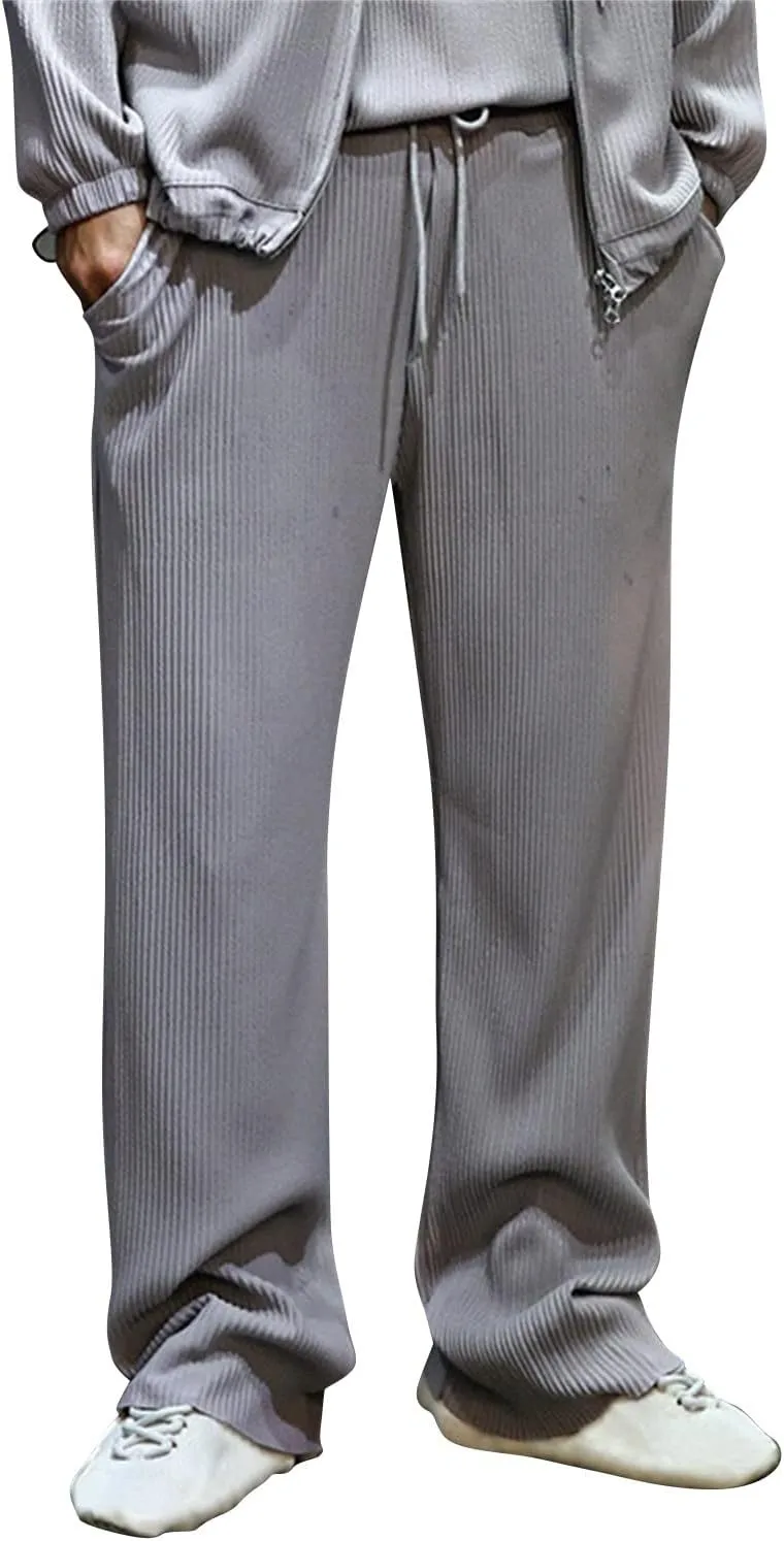 GIERIDUC Mens Active Athletic Sweatpants Pantalones De Vestir para Hombre Elastic Work Pants for Men Stylish Joggers for Men