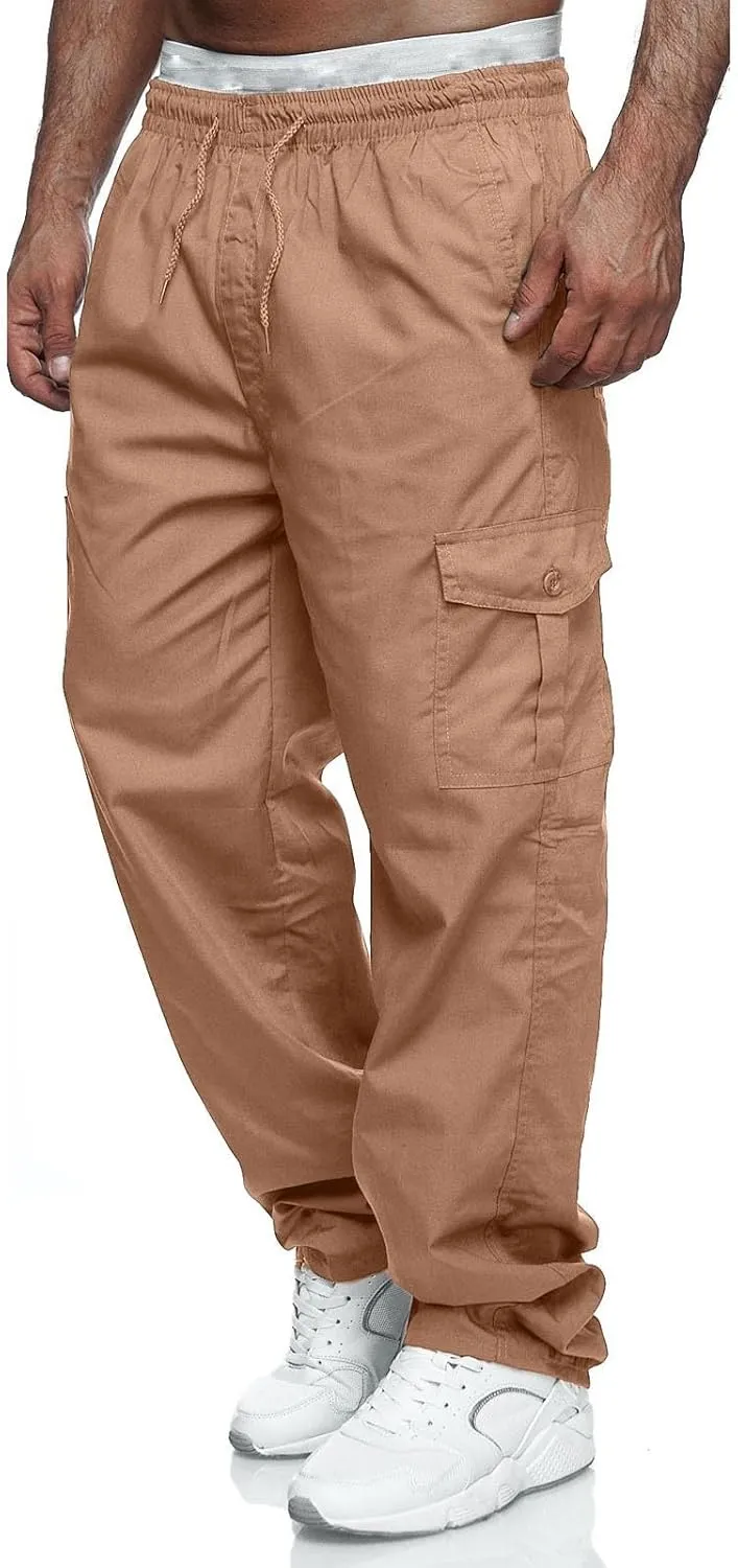 GIERIDUC Mens Corduroy Joggers Pants Men's Heavyweight Thermal Pants Mens Active Exercise Trousers Fashion Trousers for Guys