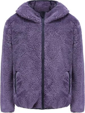 Girl's Soft Fleece sherpa Jacket Full Zip Hoodie