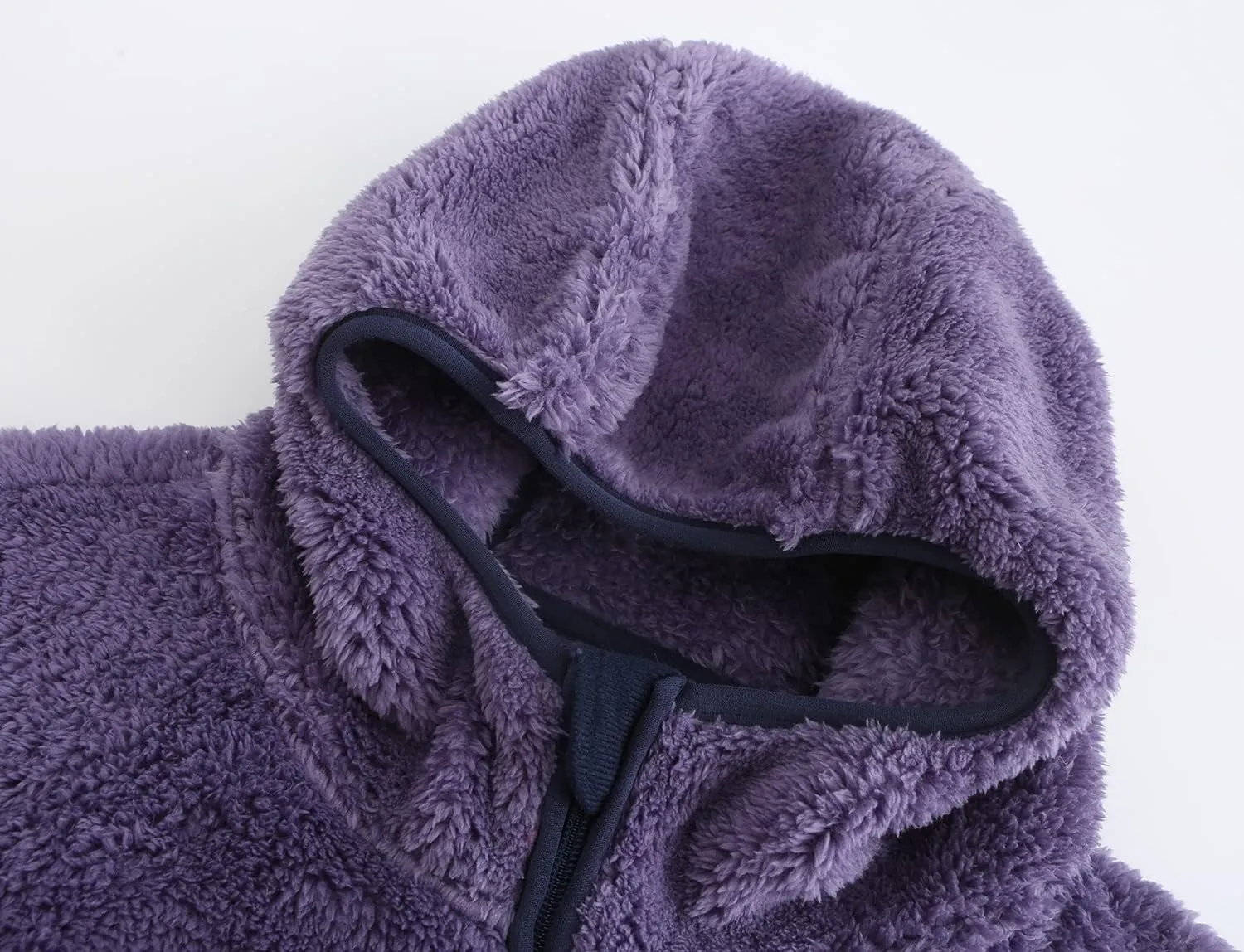Girl's Soft Fleece sherpa Jacket Full Zip Hoodie