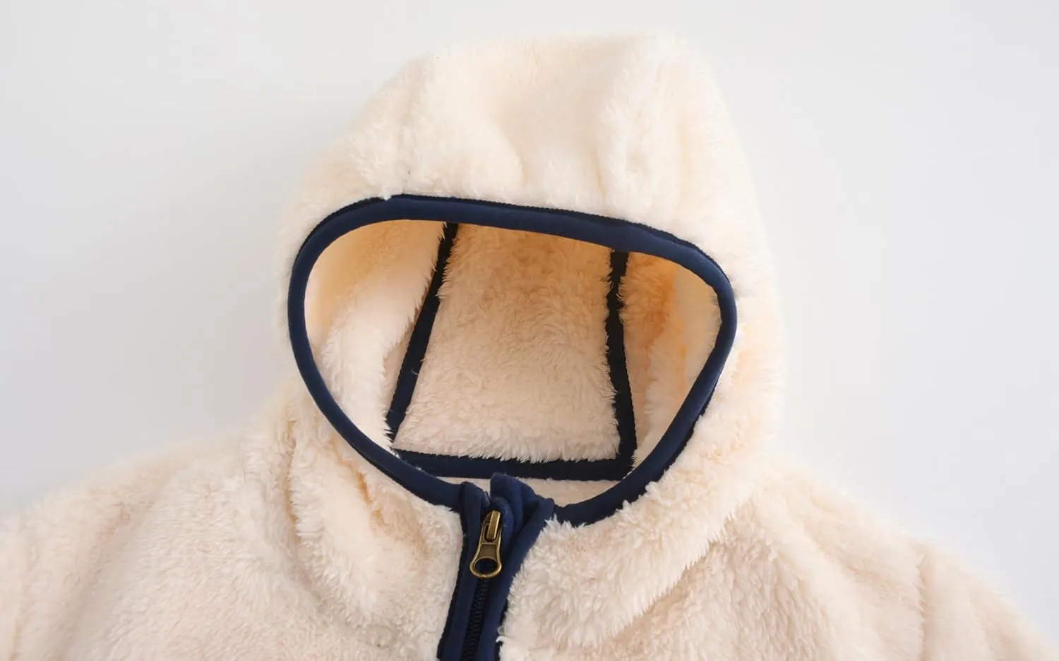 Girl's Soft Fleece sherpa Jacket Full Zip Hoodie