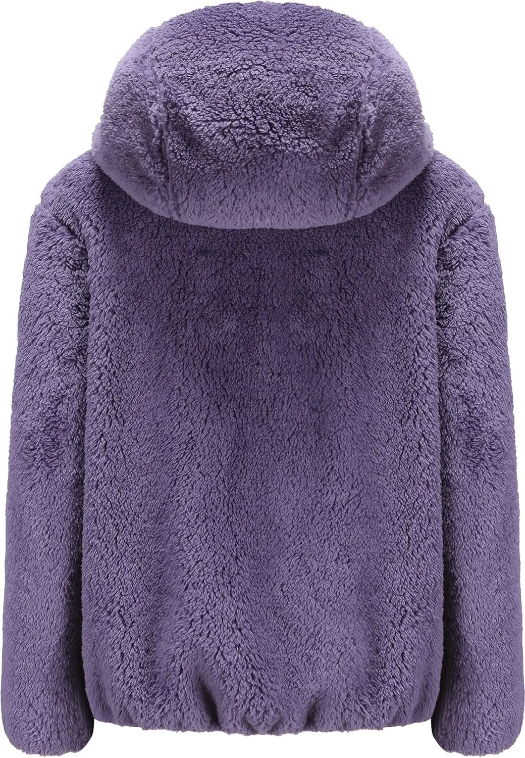 Girl's Soft Fleece sherpa Jacket Full Zip Hoodie