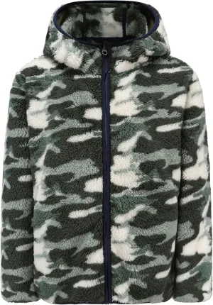 Girl's Soft Fleece sherpa Jacket Full Zip Hoodie
