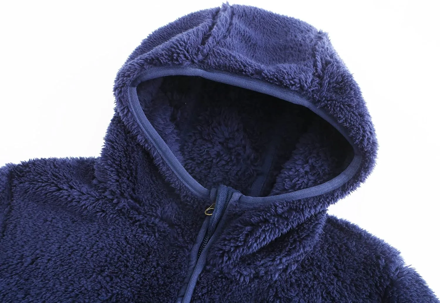 Girl's Soft Fleece sherpa Jacket Full Zip Hoodie