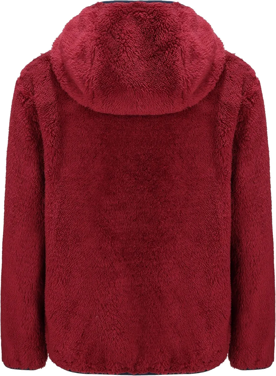 Girl's Soft Fleece sherpa Jacket Full Zip Hoodie