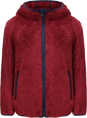 Girl's Soft Fleece sherpa Jacket Full Zip Hoodie