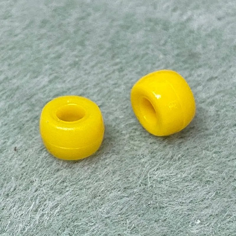 Golden Yellow Opaque - Acrylic Pony Beads