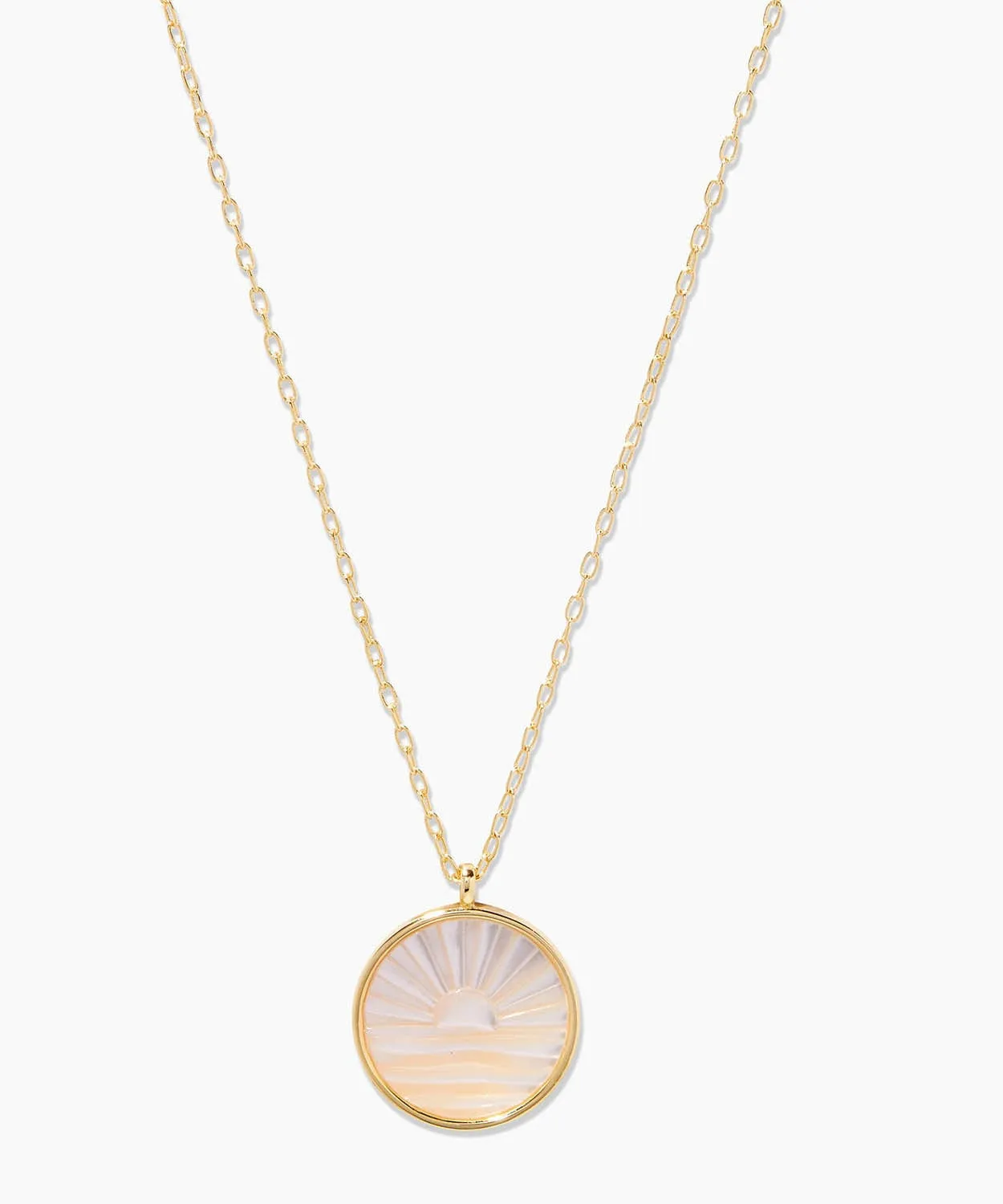 Gorjana Sunset Etched Necklace - Gold