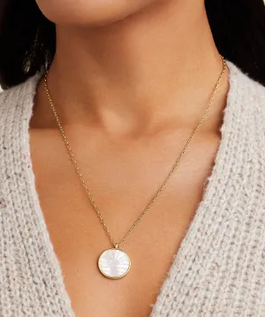 Gorjana Sunset Etched Necklace - Gold