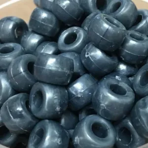 Grey Pearlised - Acrylic Pony Beads