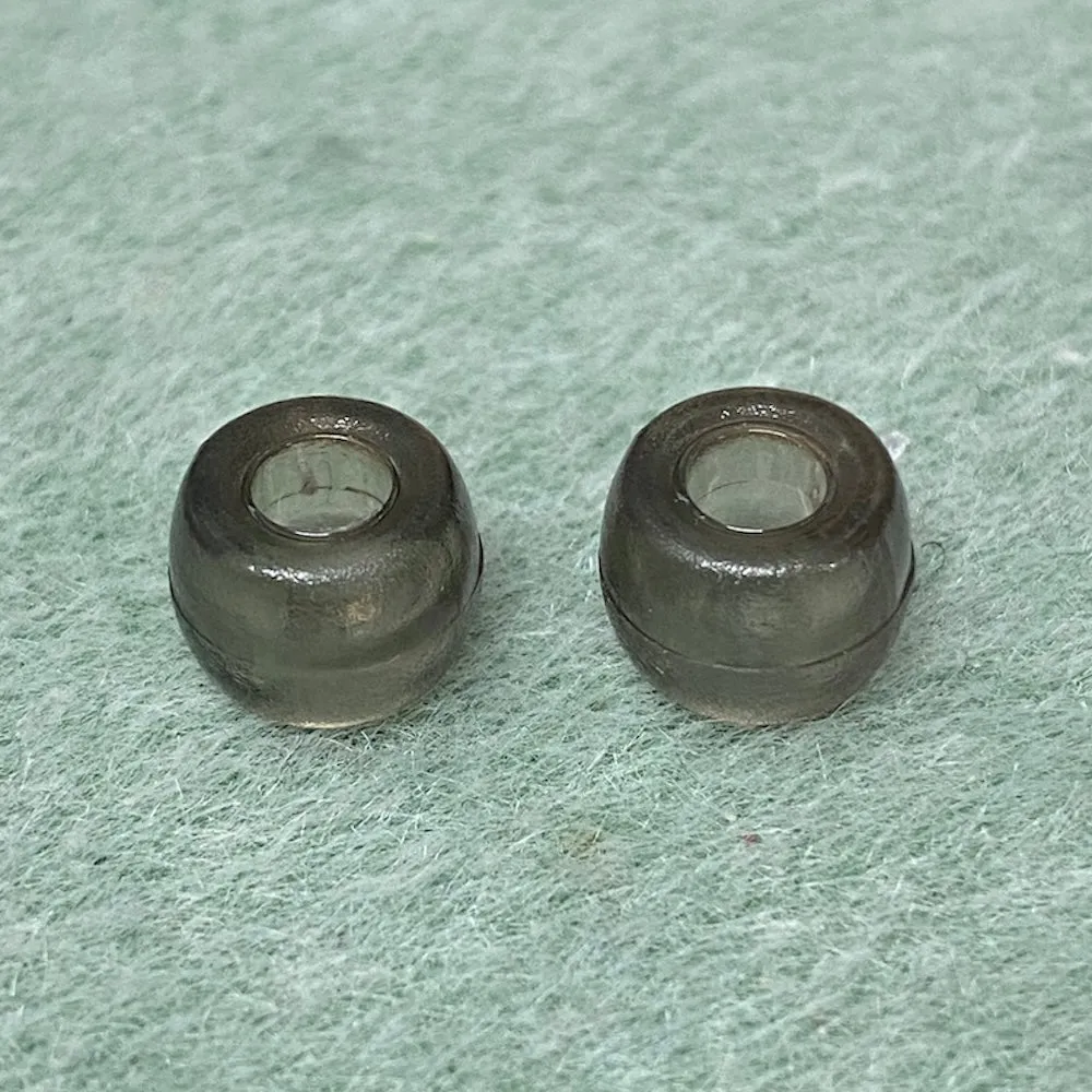 Grey Transparent - Acrylic Pony Beads