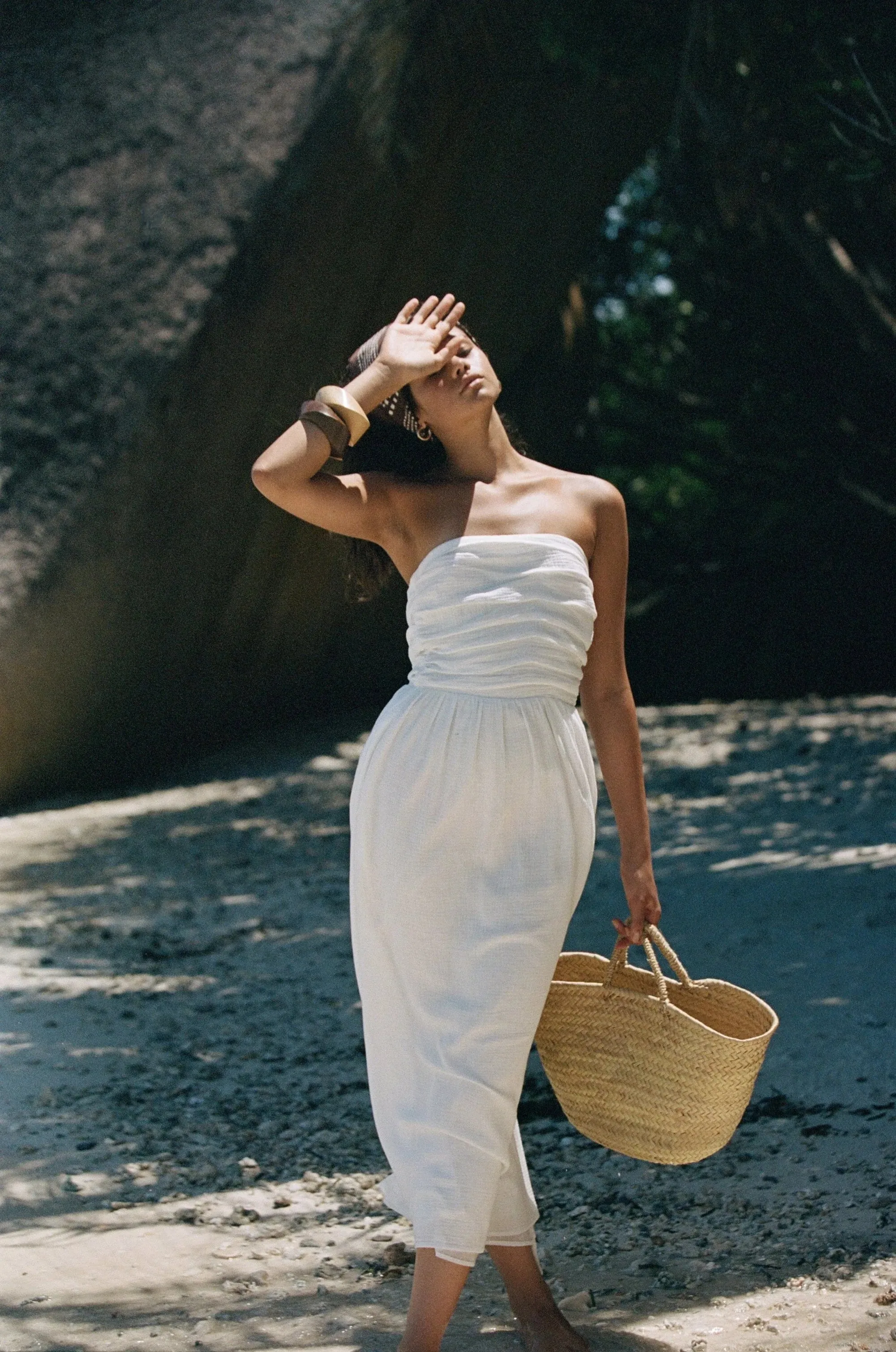 Harriet Midi Dress - White