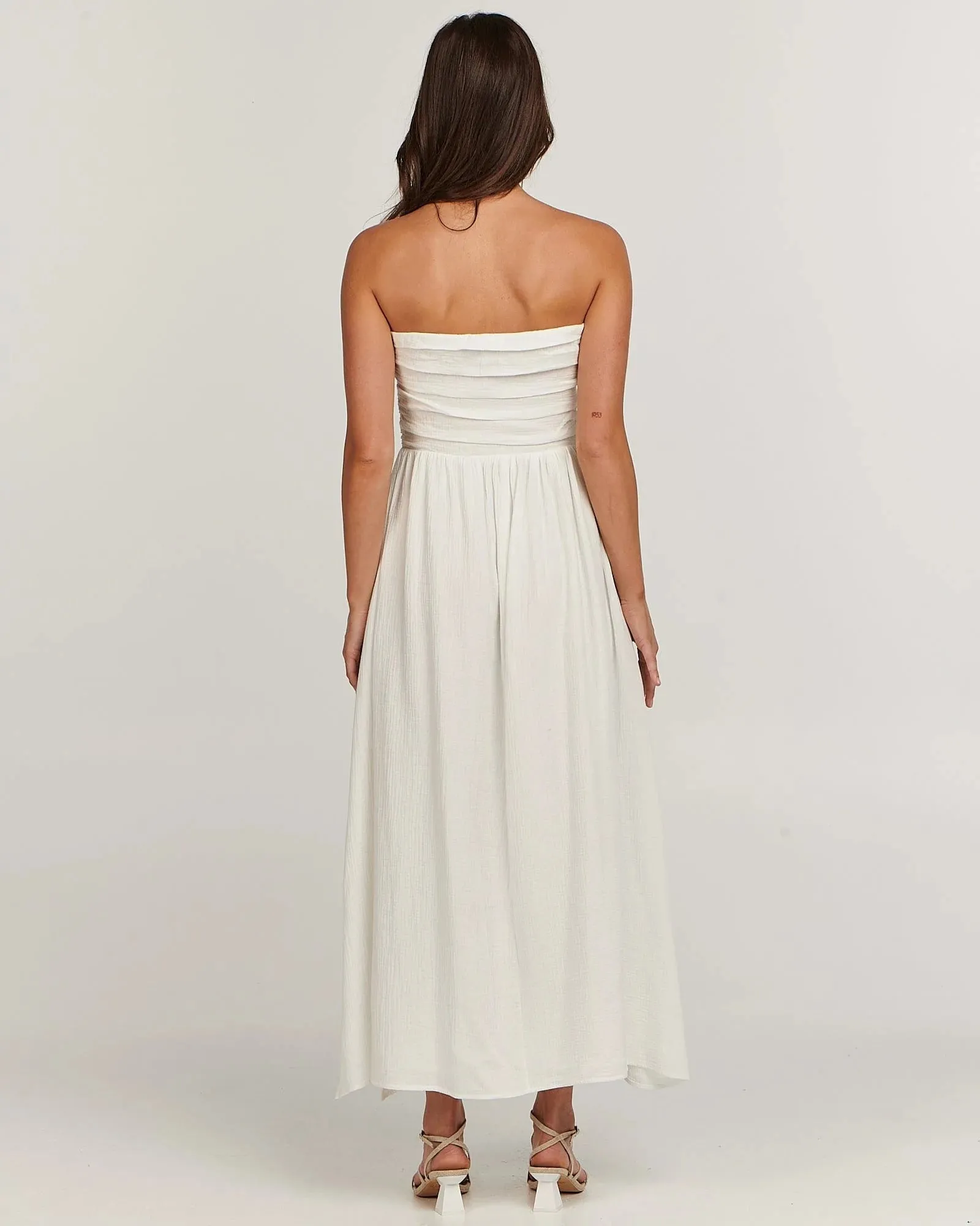 Harriet Midi Dress - White