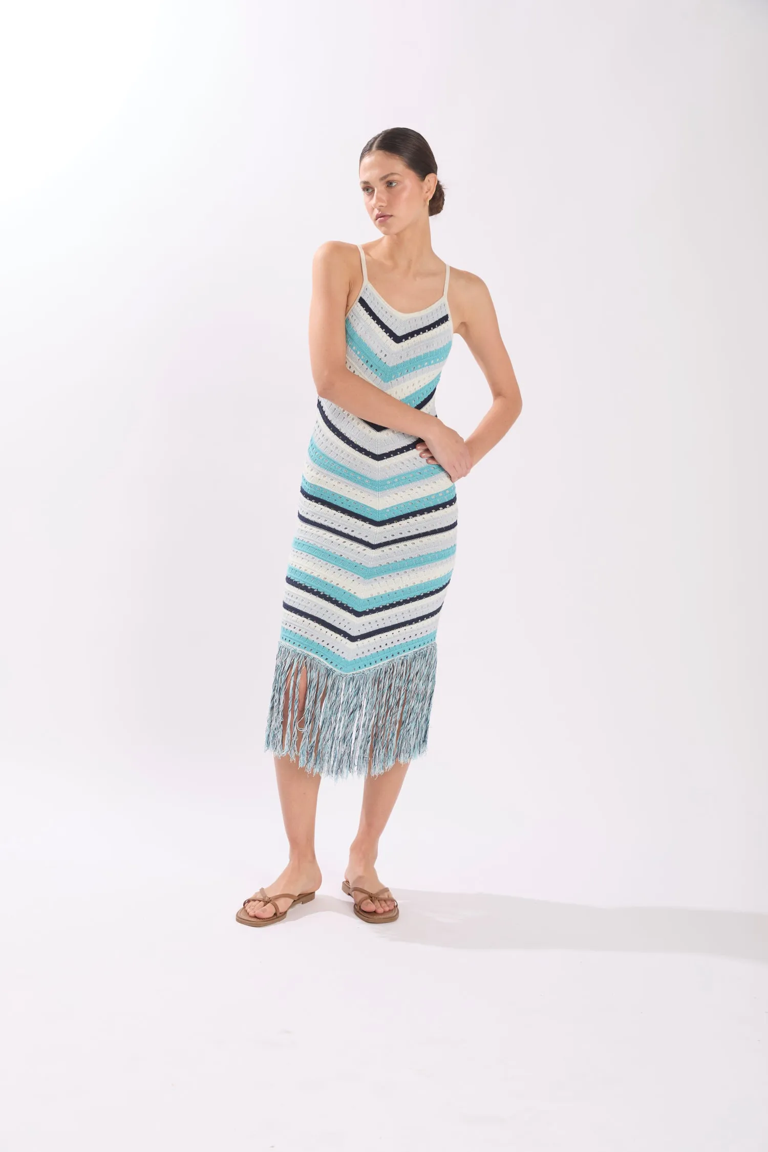 HENDRIX DRESS COASTAL SHADE