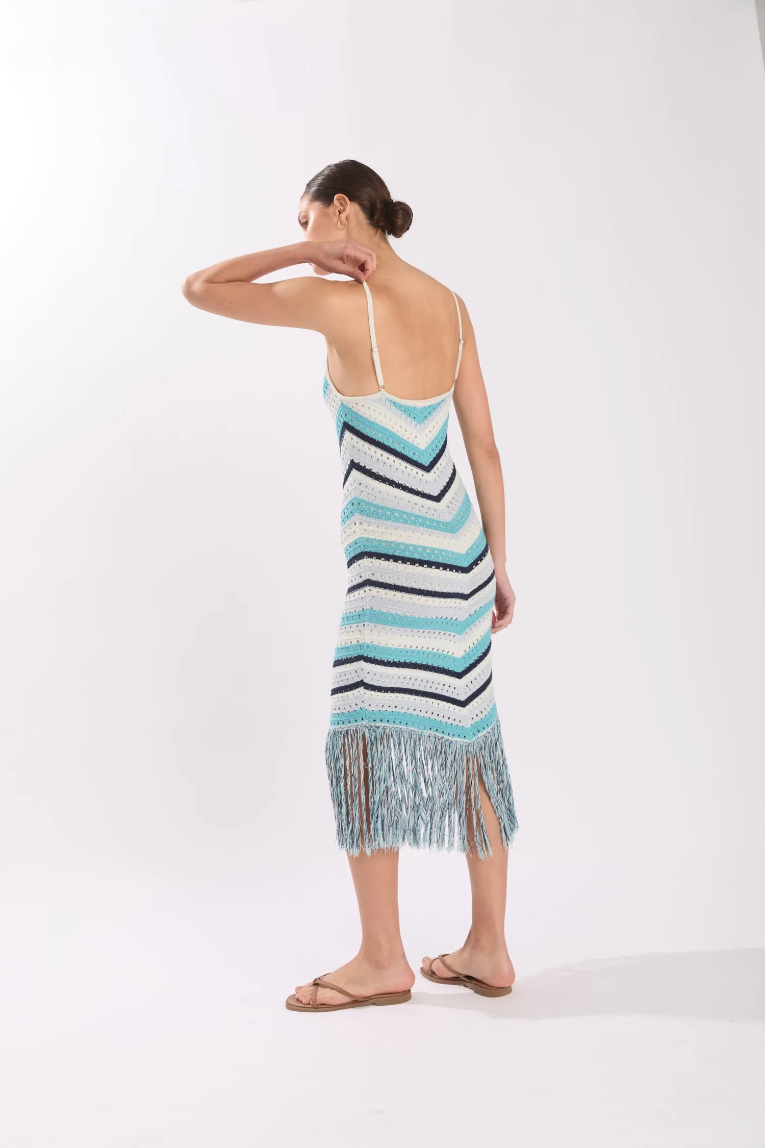 HENDRIX DRESS COASTAL SHADE