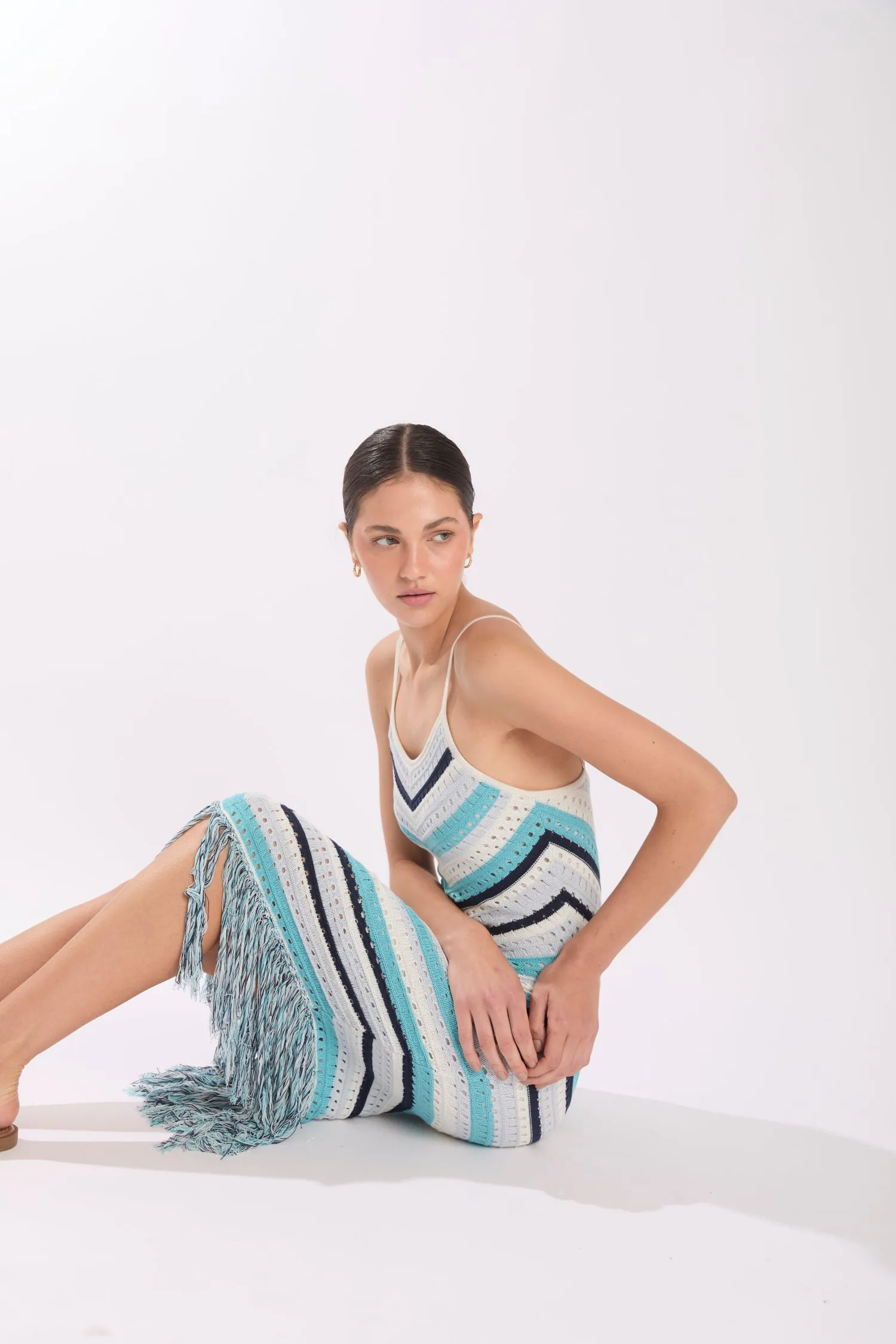 HENDRIX DRESS COASTAL SHADE