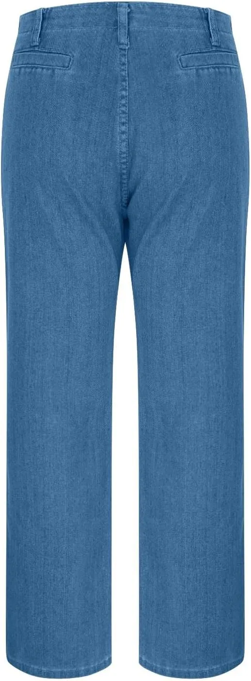High Waisted Jeans for Women Casual Wide Leg Denim Pants High Rise Stretchy Baggy Jean Pants with Pockets Streetwear