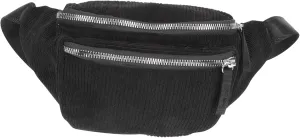 Homoyoyo Velour Sports Bag Comfortable Waist Pouch Multi-pocket for Stadium Events Travel