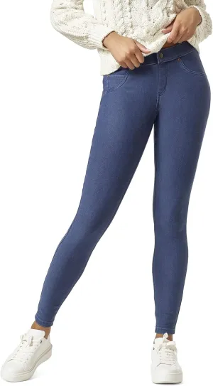 HUE Women's Ultra Soft Fleece Lined Denim Leggings