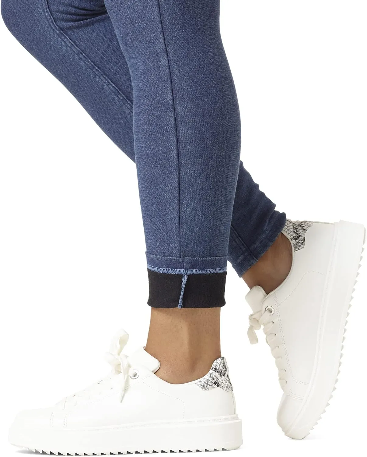 HUE Women's Ultra Soft Fleece Lined Denim Leggings