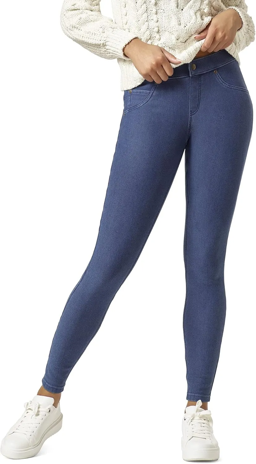 HUE Women's Ultra Soft Fleece Lined Denim Leggings