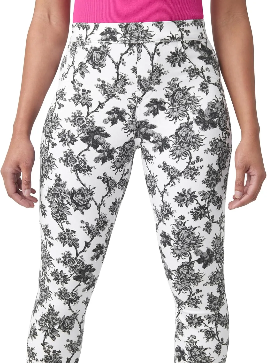 HUE Women's Ultra Soft High Waist Denim Capri Leggings