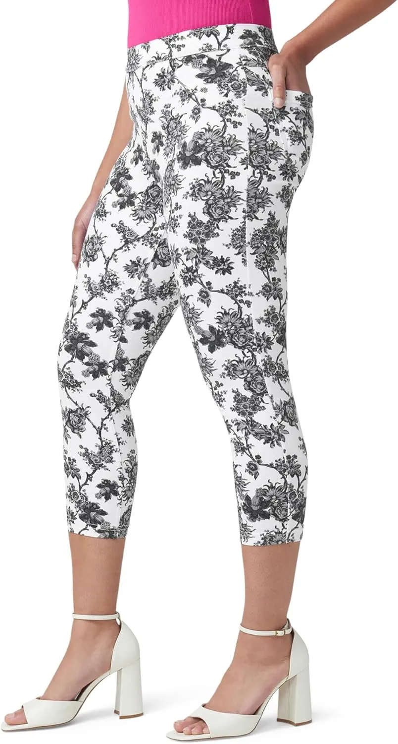 HUE Women's Ultra Soft High Waist Denim Capri Leggings