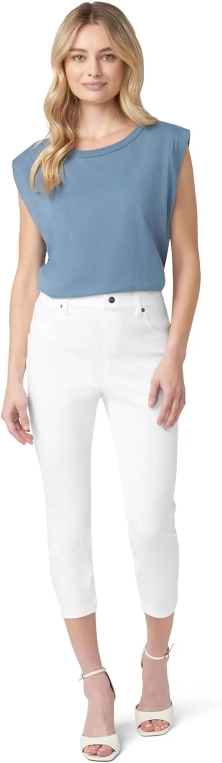 HUE Women's Ultra Soft High Waist Denim Capri Leggings