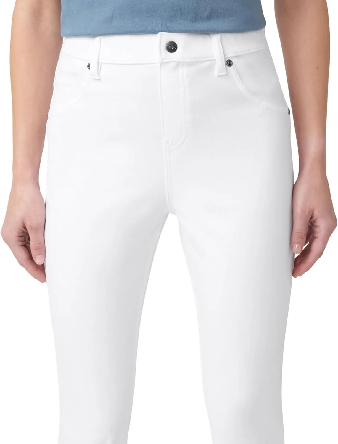 HUE Women's Ultra Soft High Waist Denim Capri Leggings