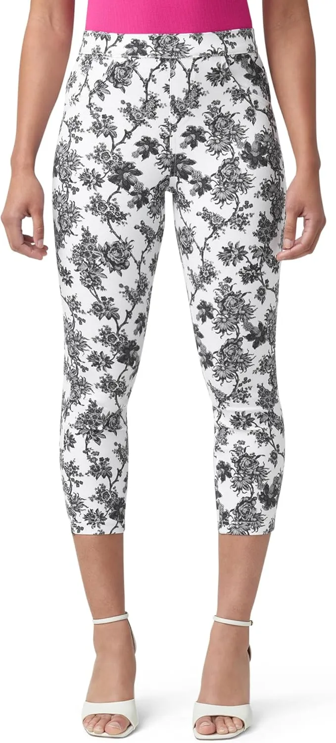 HUE Women's Ultra Soft High Waist Denim Capri Leggings