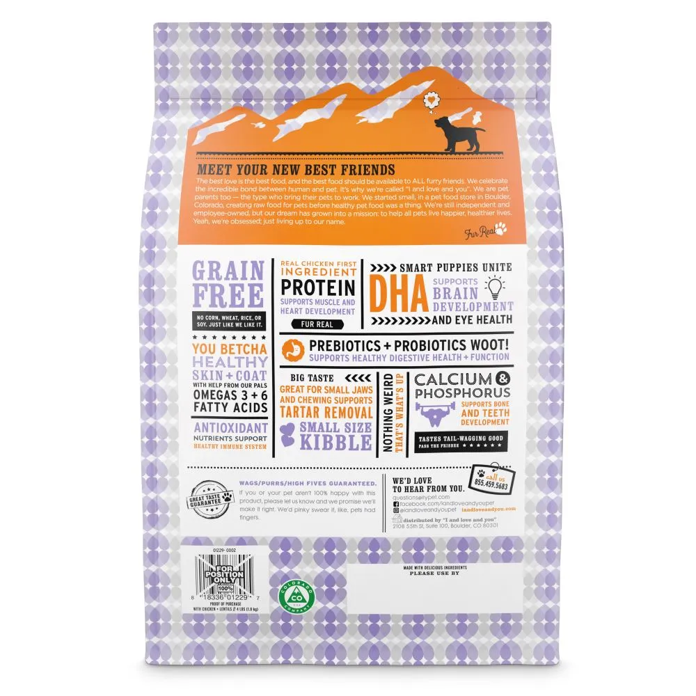 I and Love and You Naked Essentials Grain Free Puppy Recipe Dry Dog Food
