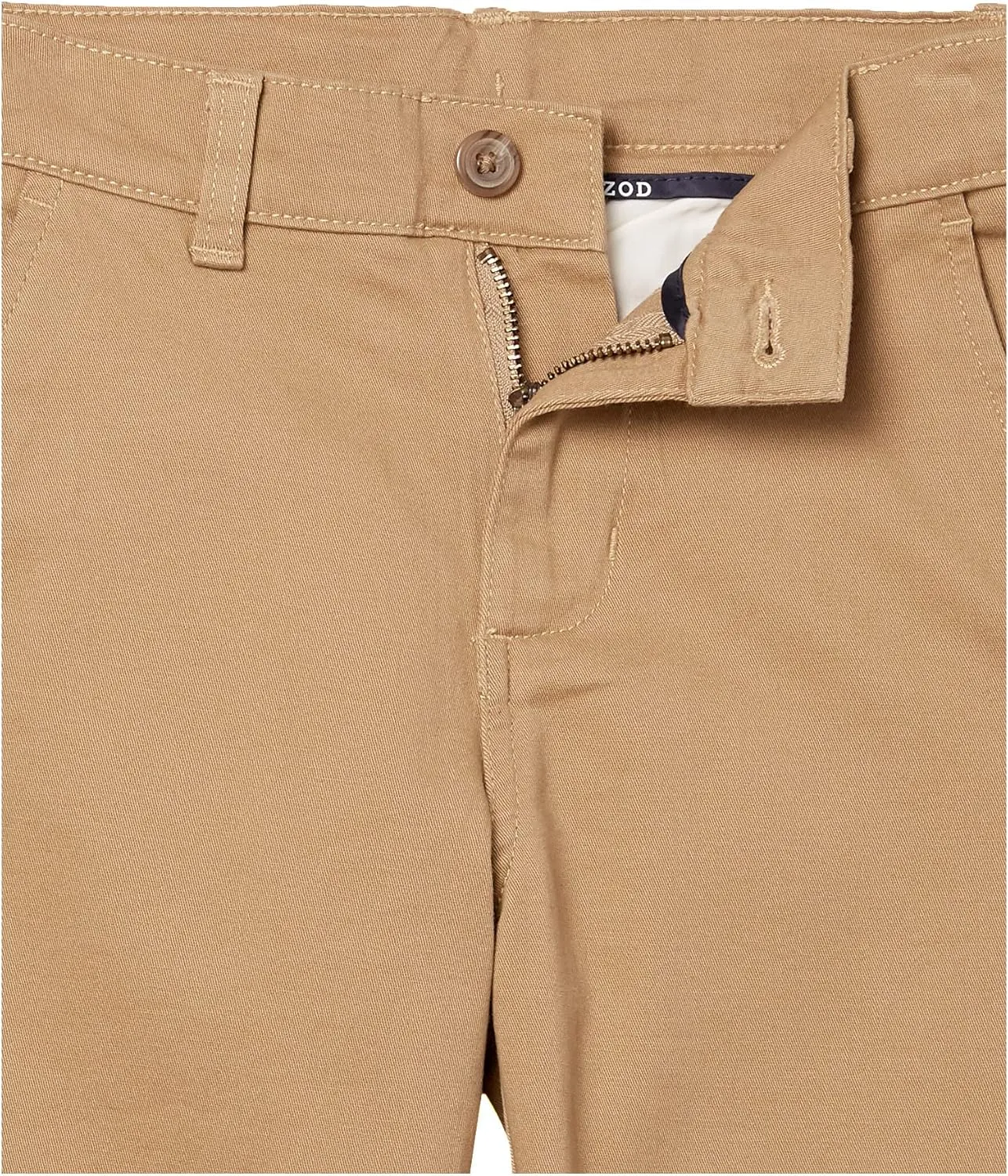 IZOD Boys' School Uniform Twill Pants, Flat Front & Comfortable Waistband with 5 Pockets