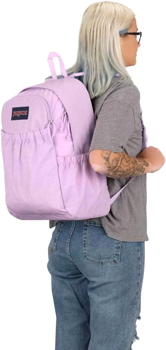 JanSport Slouch Pack - Fully Padded Back Panel - Comfortable and Ideal Storage - Pastel Lilac