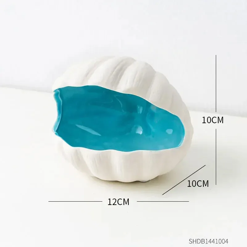 Jewelry Tray Sea Shell Decorative Ceramic Storage