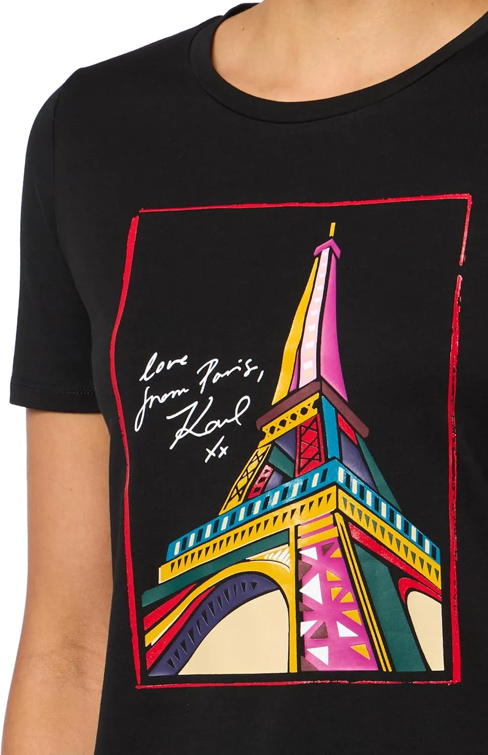 Karl Lagerfeld Paris Women's Soft Everyday T-Shirt
