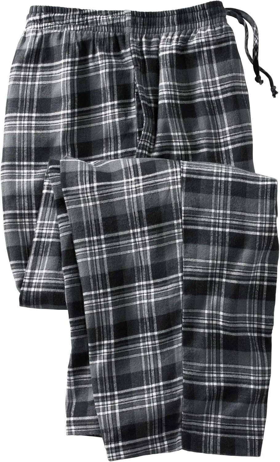 KingSize Men's Big & Tall Flannel Plaid Pajama Pants