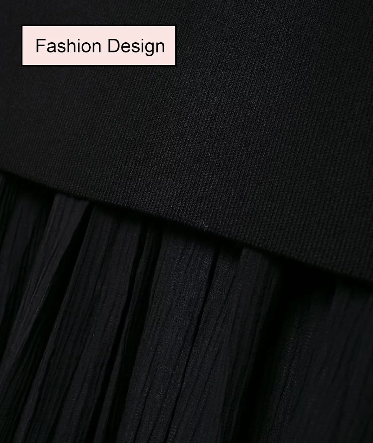 Knitted Puffy Skirt Winter and Fall Women's High Waist Casual Pleated Spliced Midi Skirt
