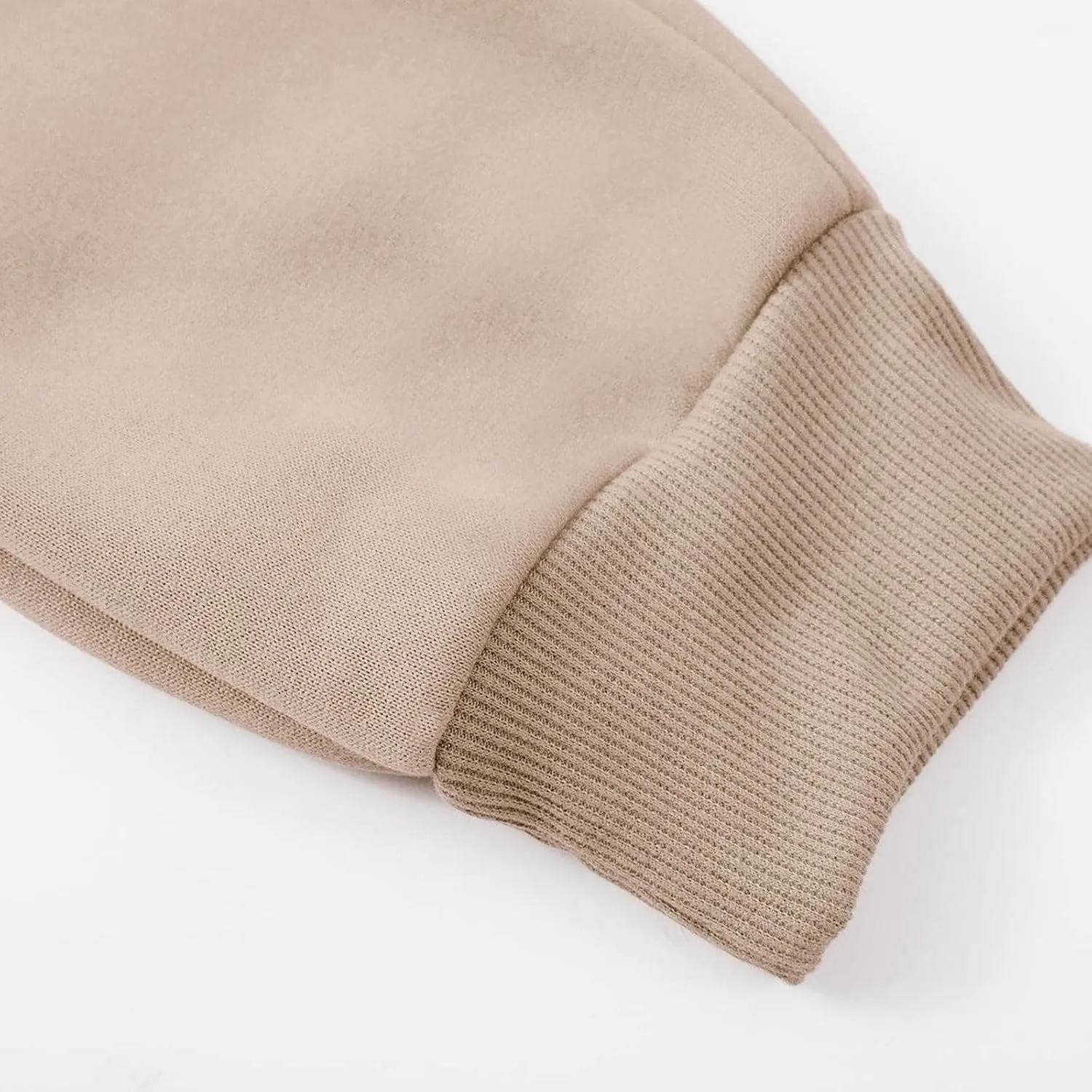 Ladies Solid Color Drawstring Elastic Waist Casual Loose Foot Fleece Sweatpants Womens Pants Casual Dress