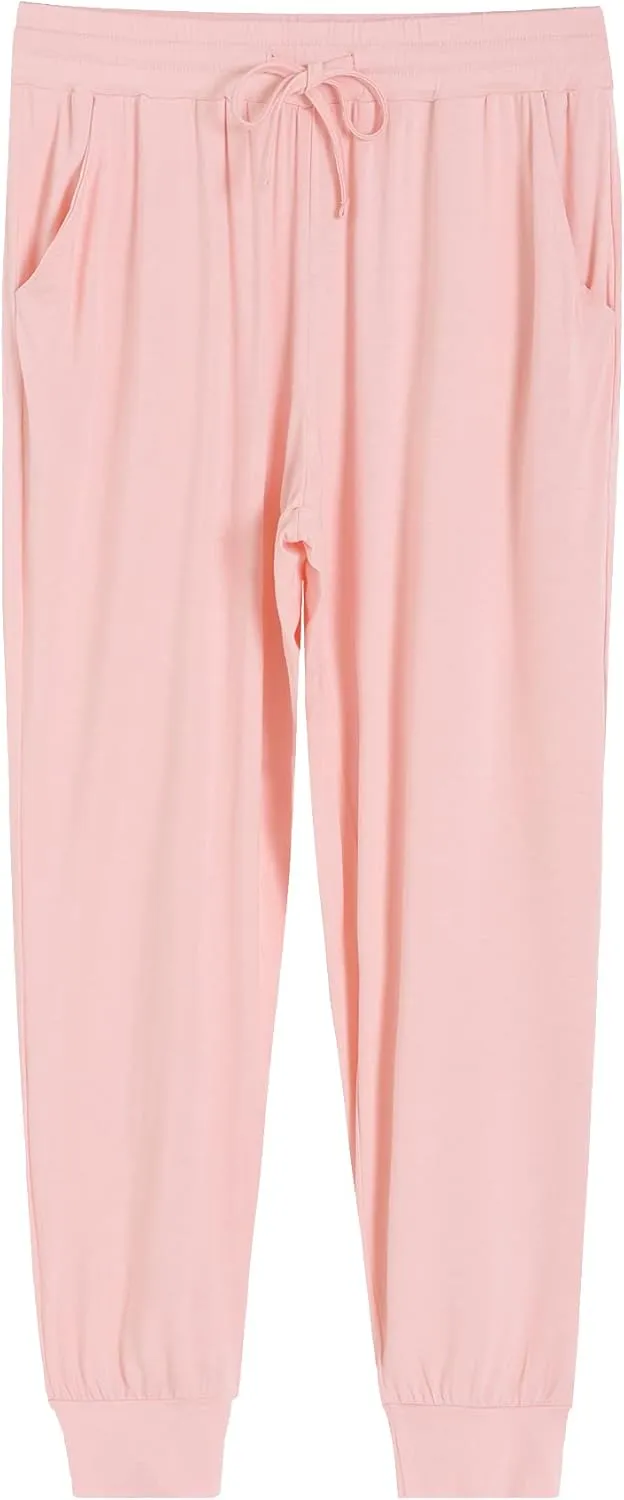 Latuza Women's Petite Pajama Pants Soft Viscose Sleep Joggers